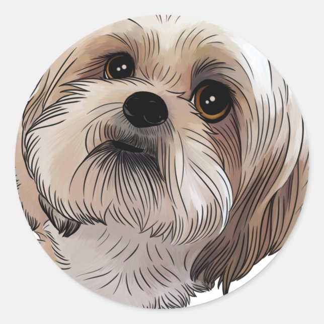 Sticker Rond Malshi Mal-shi (Devant)