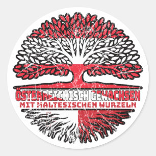 Sticker Rond Malte Maltais Autriche Arbre