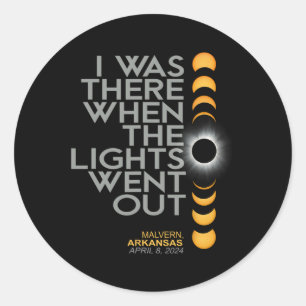 Sticker Rond Malvern 2024 Solar Eclipse 2024 040824 Eclipse