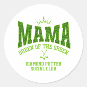 Sticker Rond MAMA REEN DU GREEN Women's Golf