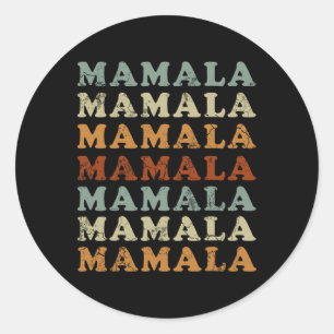 Sticker Rond Mamala Kamala Harris &#' ; 24 Démocrate