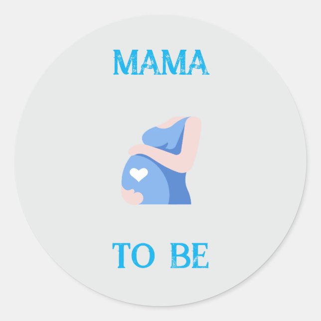 Sticker Rond Maman à être (Devant)