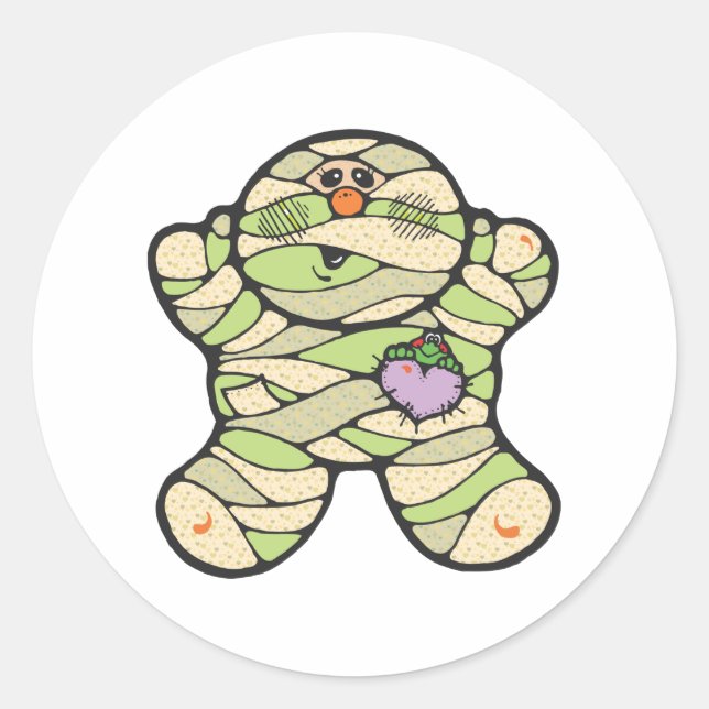 Sticker Rond maman bébé (Devant)