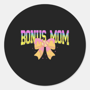 Sticker Rond Maman Bonus Doux Glace Goutte Jour de Match Famill
