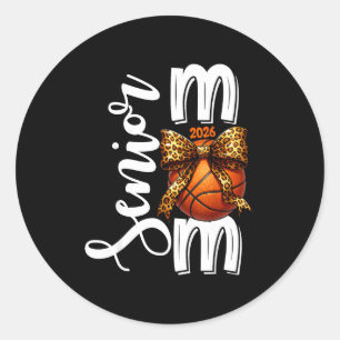 Sticker Rond Maman de basketteur senior promotion 2026