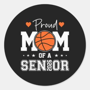 Sticker Rond Maman de basketteuse senior Cl de la promotion 202
