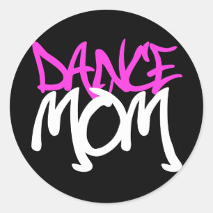 Sticker Rond Maman de danse