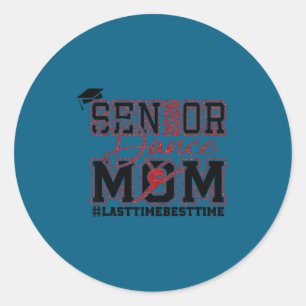Sticker Rond Maman de danse rétro senior 2026 maman d'un danseu