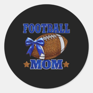 Sticker Rond Maman de foot Maman de football Jour de match Sais