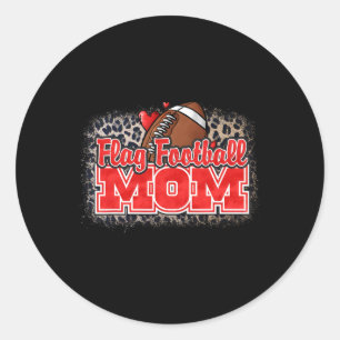 Sticker Rond Maman De Football Chemise Fier Maman De Ballers Le