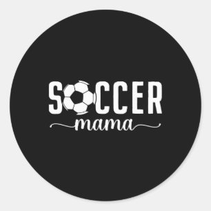 Sticker Rond Maman de footballeuse Maman Mère Joueuse de foot M