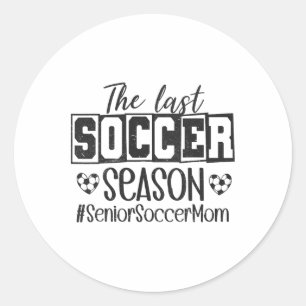 Sticker Rond Maman de footballeuse senior dernière saison Cl de