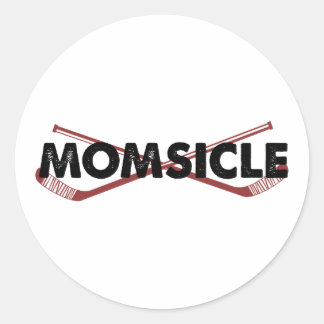 Sticker Rond Maman de hockey
