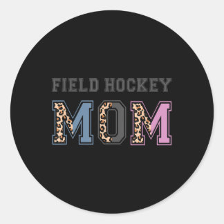 Sticker Rond Maman de hockey sur gazon Drôle Cadeau pour amateu