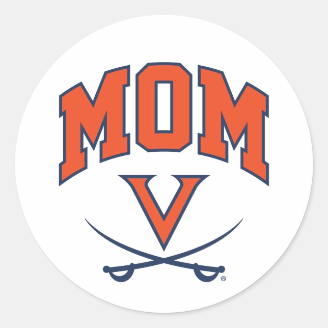Sticker Rond Maman des Cavaliers de la Virginie (Devant)