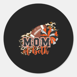 Sticker Rond Maman des deux supporters de football cheer orange