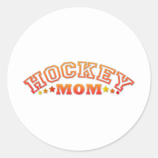 Sticker Rond Maman d'hockey