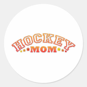 Sticker Rond Maman d'hockey