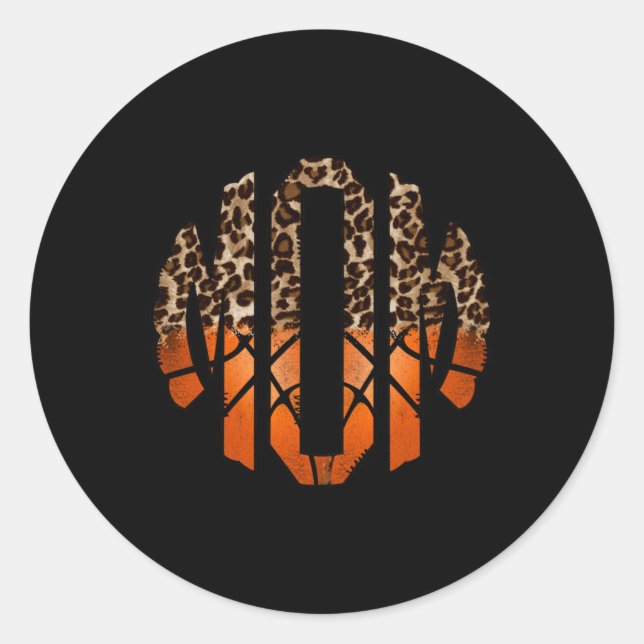 Sticker Rond Maman du basket (Devant)