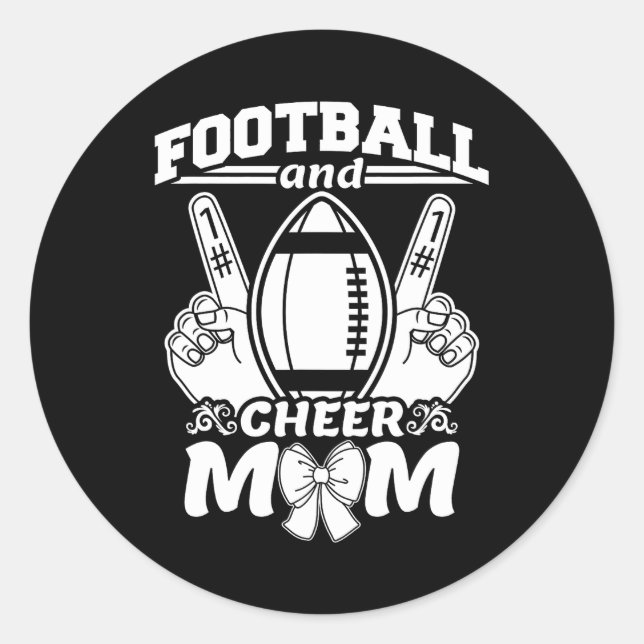 Sticker Rond Maman du football (Devant)