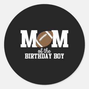 Sticker Rond Maman du garçon du jour de l'anniversaire Amoureux