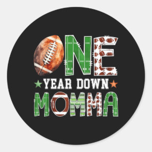Sticker Rond Maman du garçon d'un an pour son 1er anniversaire
