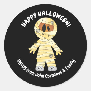 Sticker Rond Maman Halloween Cute Kawaii