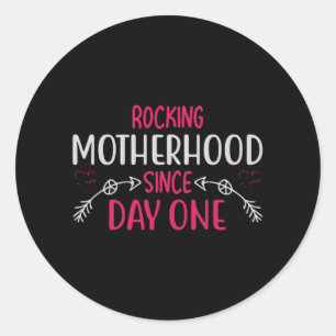 Sticker Rond Maman - La maternité frénétique depuis le premier