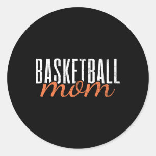 Sticker Rond Maman maman de basket