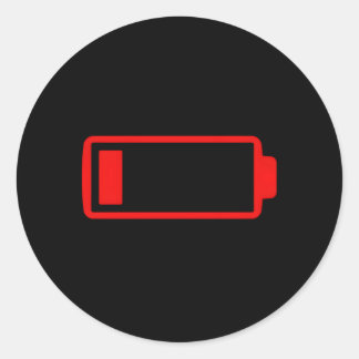 Sticker Rond Maman maman maman batterie basse énergie famille f