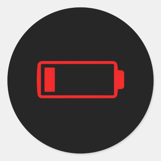 Sticker Rond Maman maman maman batterie basse énergie famille f (Devant)