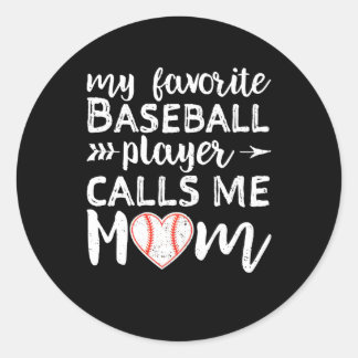 Sticker Rond Maman Mon Joueur Favori Me Appelle Maman
