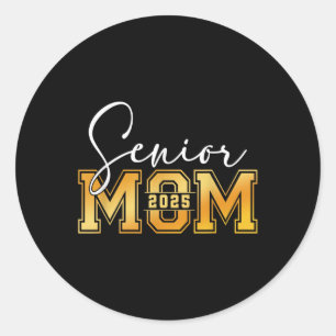 Sticker Rond Maman Senior 2025 Fier Maman D'Un Cl De 2025 Diplô