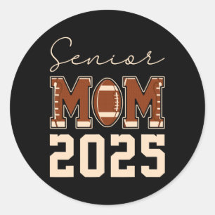 Sticker Rond Maman senior 2025 Maman de football Cl de 2025 Dip