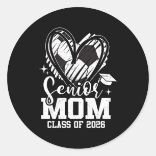 Sticker Rond Maman senior Cl de la promotion 2026 de football à