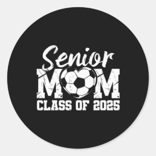 Sticker Rond Maman senior de footballeur Cl de 2025 Diplômée Ma