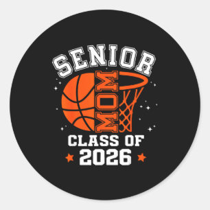 Sticker Rond Maman senior promotion 2026 basket-ball remise des