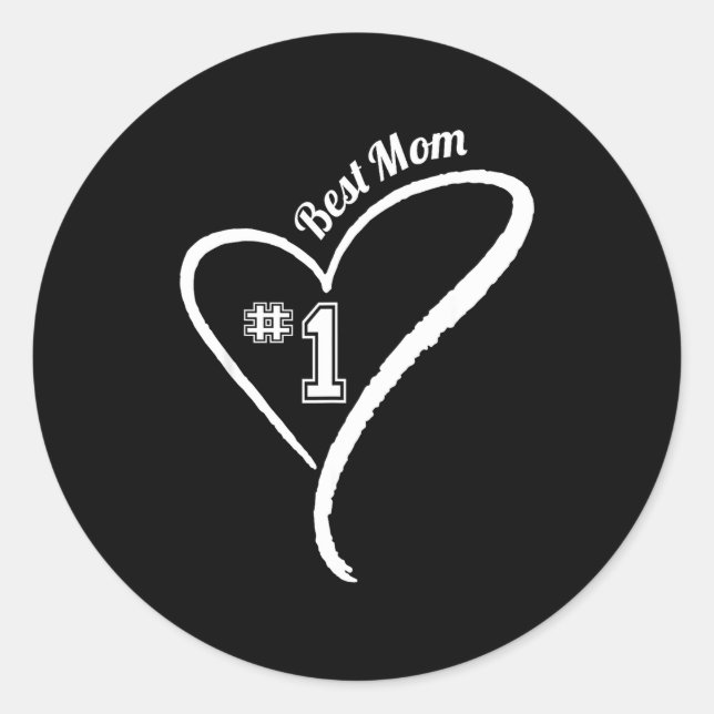 Sticker Rond Maman toujours  (Devant)