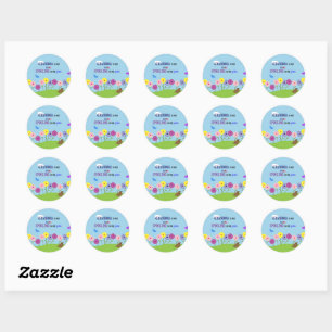 Sticker Rond Mamie est mon nom. Gâter est mon jeu.