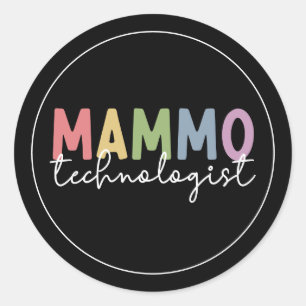 Sticker Rond Mammo Technologue Mammographie Technologie Radiolo