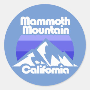Sticker Rond Mammoth Mountain California