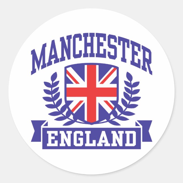 Sticker Rond Manchester (Devant)