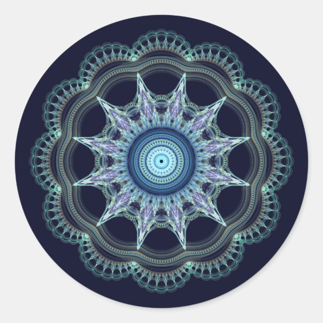 Sticker Rond Mandala (Devant)