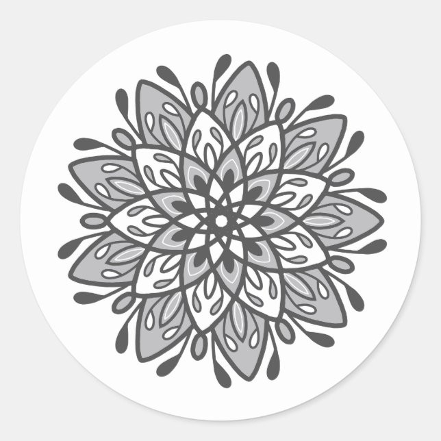 Sticker Rond Mandala (Devant)