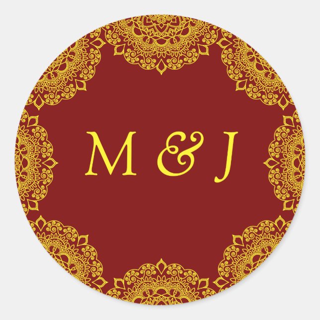 Sticker Rond mandala (Devant)