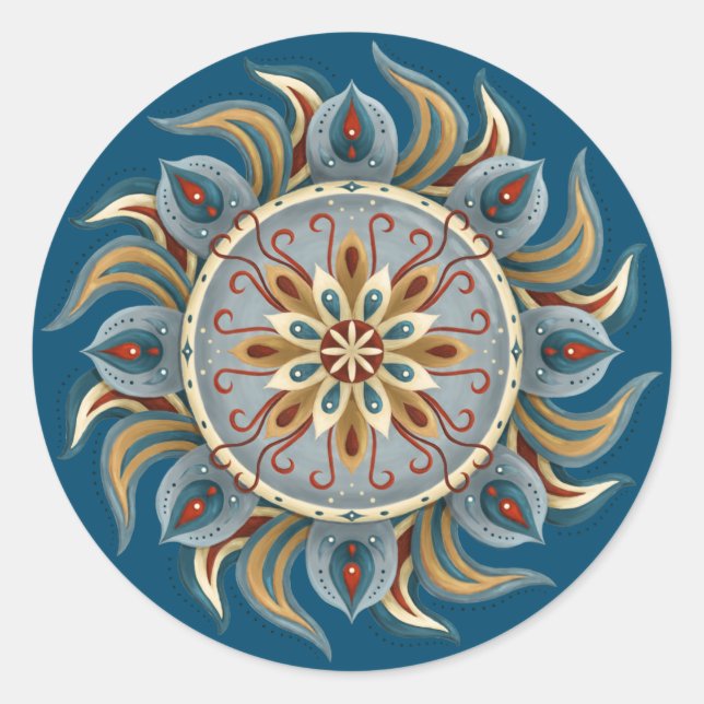 Sticker Rond Mandala (Devant)