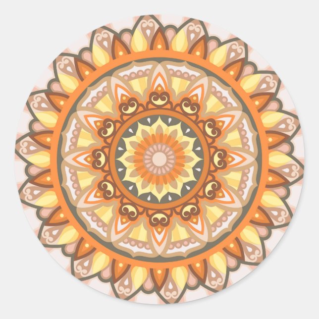Sticker Rond Mandala (Devant)
