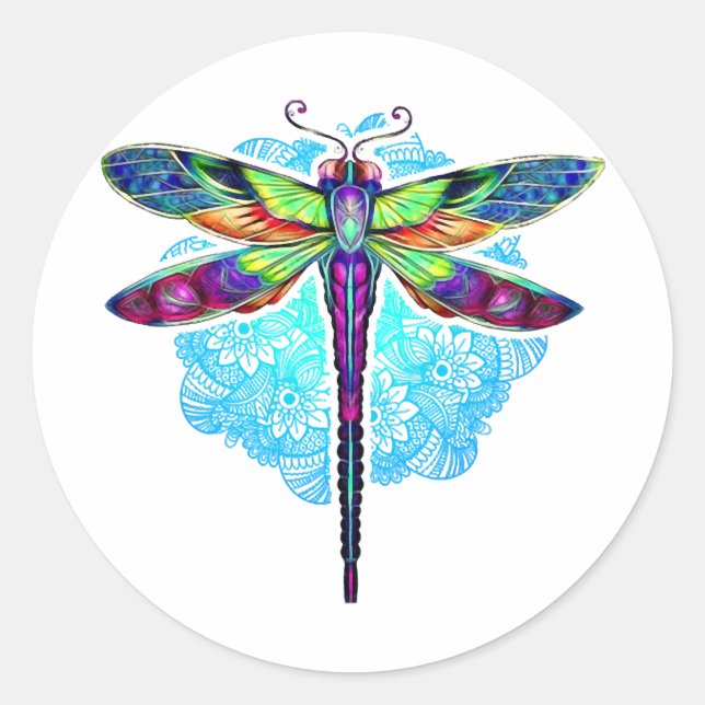 Sticker Rond Mandala (Devant)