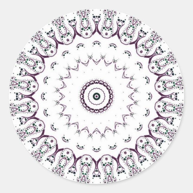 Sticker Rond Mandala (Devant)
