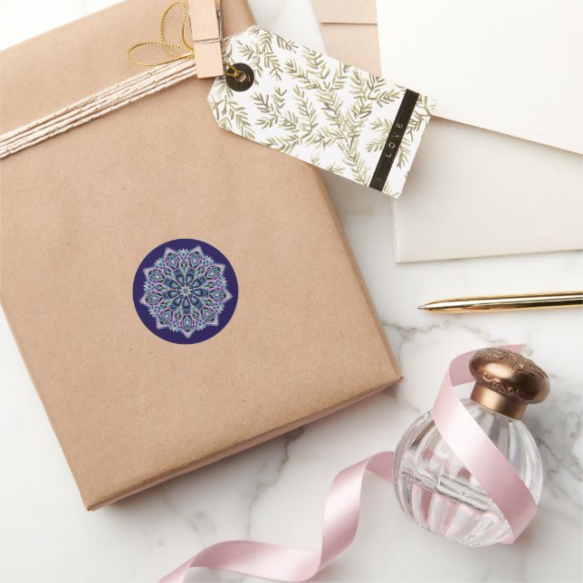 Sticker Rond Mandala. (Cadeaux)